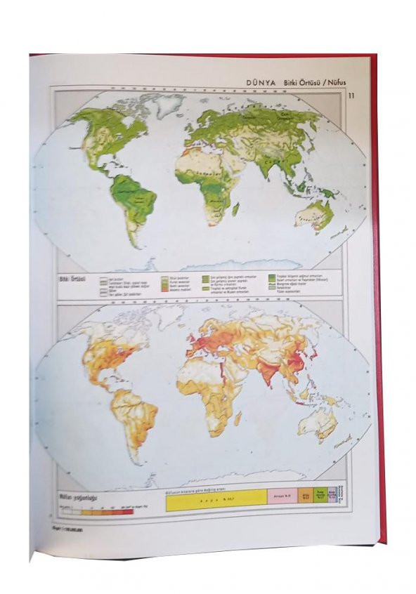 Büyük Atlas Citli 104 Sayfa 1 Adet Kanaat Yayınları Büyük Atlas Ciltli Prof. Faik Sabri Duran 22x32 cm - 3