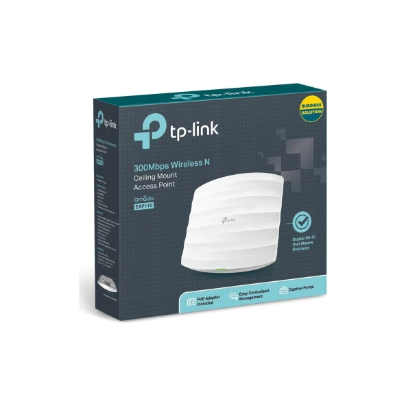 Tp-Link 300 Mbps Wireless N Tavan Montajlı Merkezi Wi-Fi Yönetimli Access Point - 4