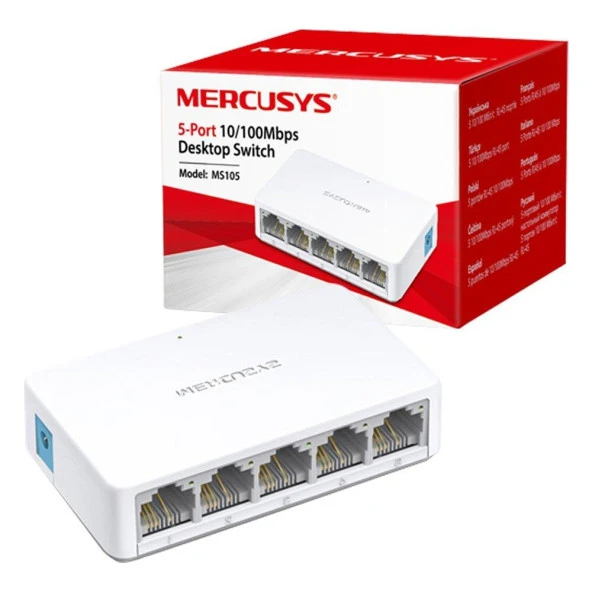 Tp-Link Mercusys 5 Port 10-100 Mbps Switch Plastik Kasa Tak Kullan Switch