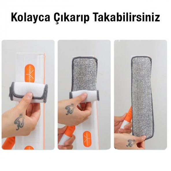 Coofbe 120CM Döndürülebilir Uzunluk Ayarlı Çift Taraflı Cam Silme Fırçası Elastik Başlık Mikrofiber Fırça - 7