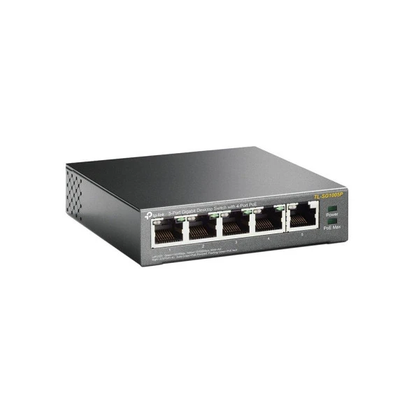 Tp-Link 5 Port 4 Port Poe+ 10-100-1000 Mbps Switch Çelik Kasa Masaüstü 5-Port Gigabit Switch - Resim 2