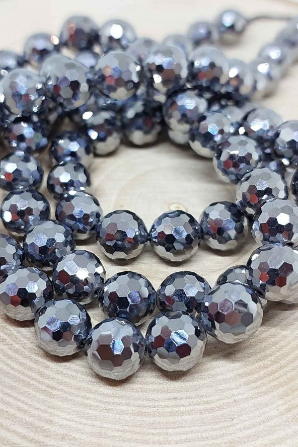 Terahertz Taşı Faset Kesim Dizi 8mm - Resim 3