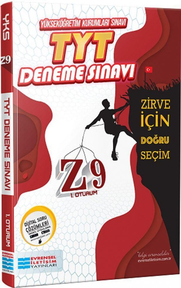 TYT Z9 Video Çözümlü Deneme Sınavı Evrensel İletişim Yayınları