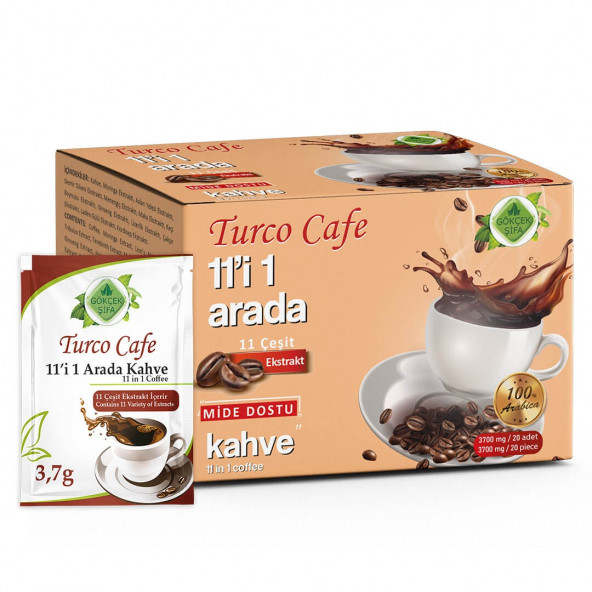 Turco Cafe 11'i 1 Arada Ekstrakt Karışımlı Kahve