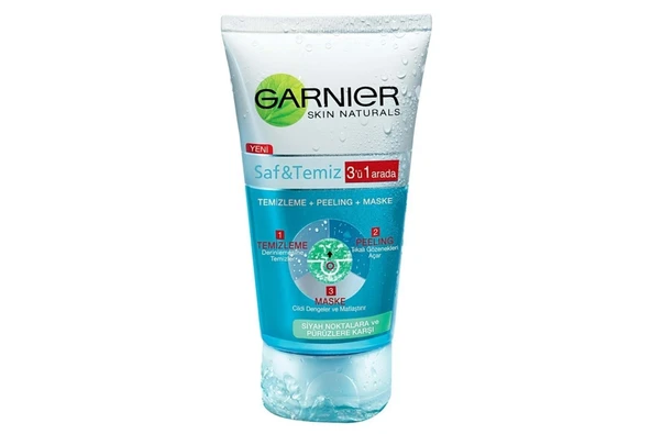 Garnier Saf & Temiz 3'ü 1 Arada Yağlanma Ve Pürüzlere Karşı Temizleme Jeli 150 Ml