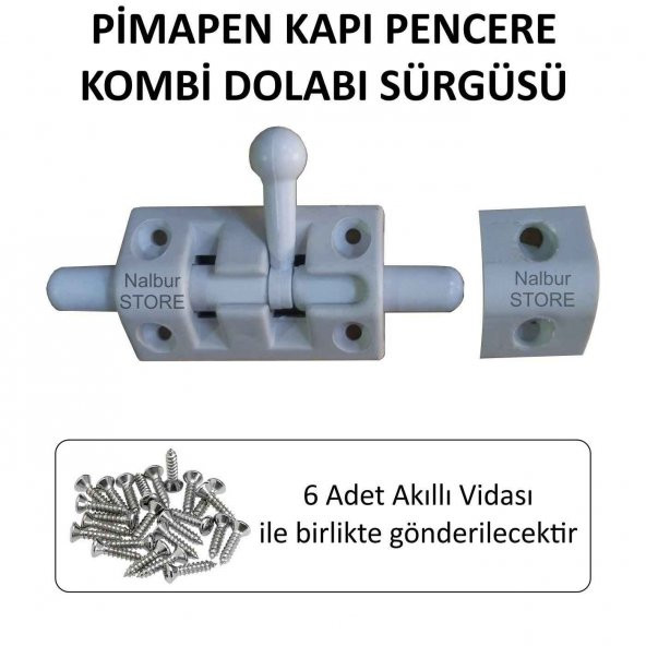 SÜRGÜ Pimapen kapı pencere-Kombi Dolabı için sürgü-Montajı kolay-Vidaları dahil-Hızı kargo - 2