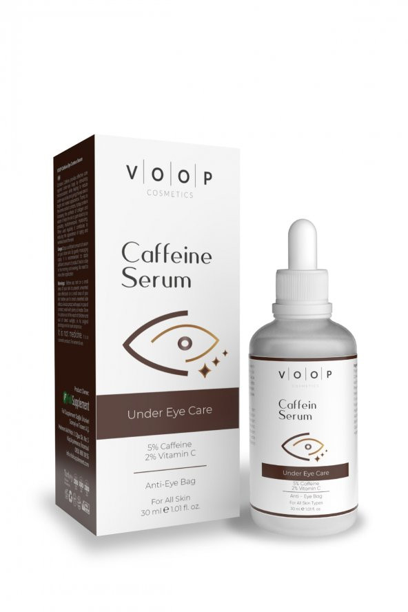 Kafein Göz Altı Morlukları Karşıtı 5 Caffeine + 2 Vitamin C 30 ml Serum