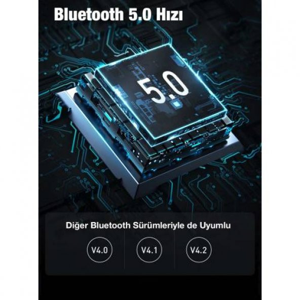 BASEUS BA04 Bluetooth 5.0 Wireless Kablosuz Adaptör Bluetooth Adaptör Dongle Kit - 3