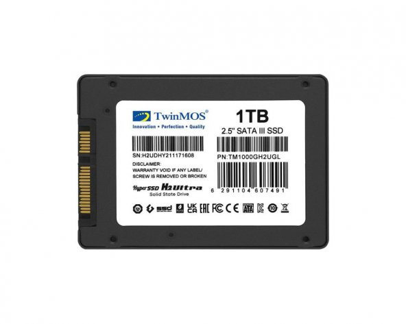 TWINMOS 1TB 2.5" SATA3 SSD 580Mb-550Mb/s TM1000GH2UGL - 4