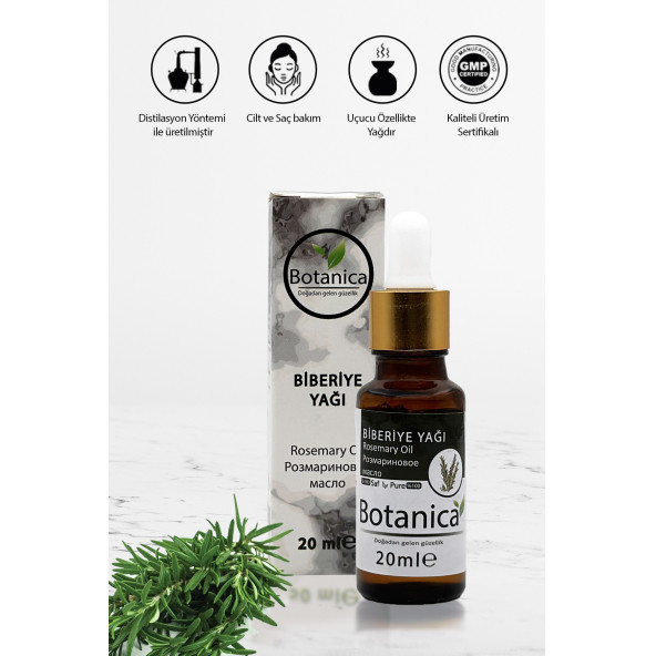 Botanica 100 Saf Biberiye Yağı 20 ml - 2