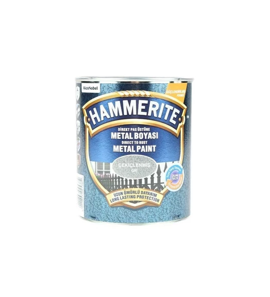 Hammerite Pas Üstü Metal Boyası Çekiçlenmiş Gri 2,5Lt