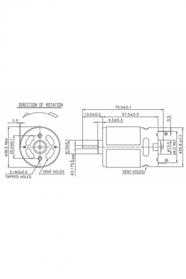 MazZ 18 Volt Dc Şarjlı Matkap Motoru Rs-550 - 2