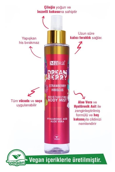 Mara Body Mist Dreamberry 150ml Vücut Spreyi