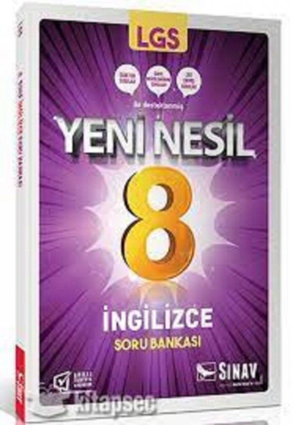 8. Sınıf LGS İngilizce Soru Bankası Sınav Dergisi Yayınları