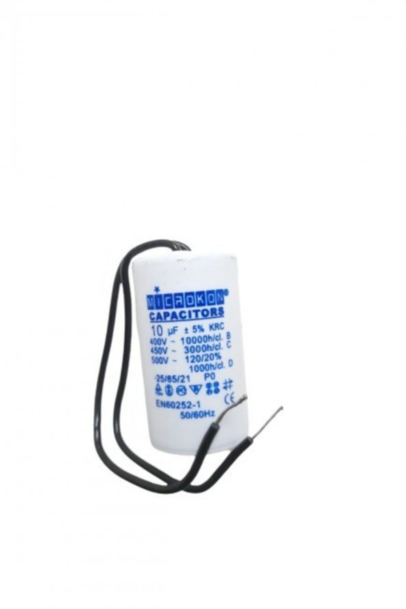 10 Mf Kondansatör 400-450 V Kablolu (DAİMİ)