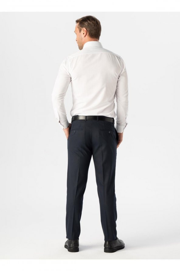 Normal Bel Normal Paça Regular Fit Lacivert Erkek Pantolon Pn2024000018 - 2