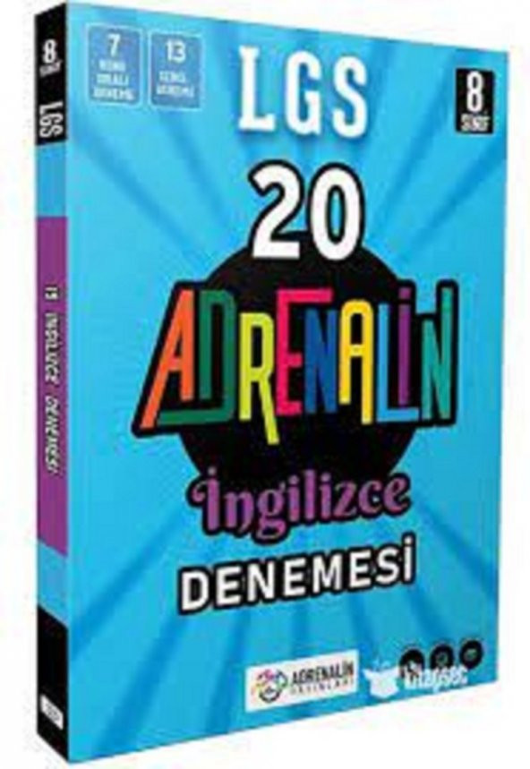 8. Sınıf LGS İngilizce 20 Branş Denemesi Adrenalin Yayınları