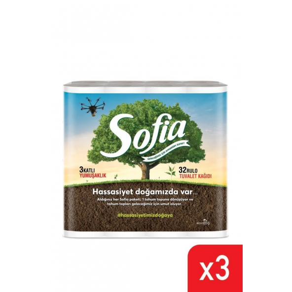 Sofia 32'li 3'lü Tuvalet Kağıdı