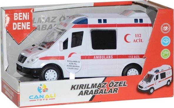 Can Ali Toys CNL-9999 Işıklı Sesli Pilli Ambulans