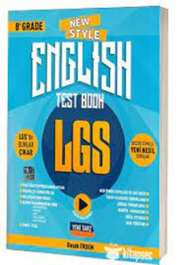 Yeni Tarz Yayınları 8. Sınıf LGS English Test Book