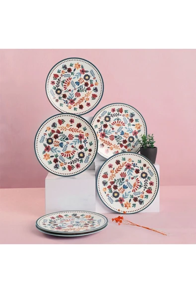 Keramika Keraart Springtime Servis Tabağı 26 Cm 6 Adet - 19558 - Resim 7