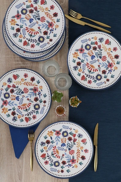 Keramika Keraart Springtime Servis Tabağı 26 Cm 6 Adet - 19558 ürün görseli