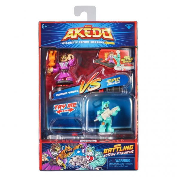 Akedo S2 2Li Paket AKE06000 Aksiyon Figür Madame Furball vs Epic Shreddy - 2