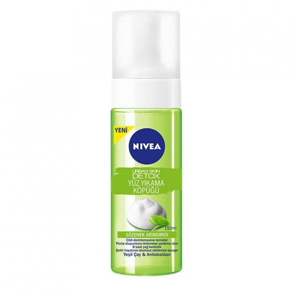 Nivea Detox Yüz Yıkama Köpüğü Yağlı Ciltler 150 ml