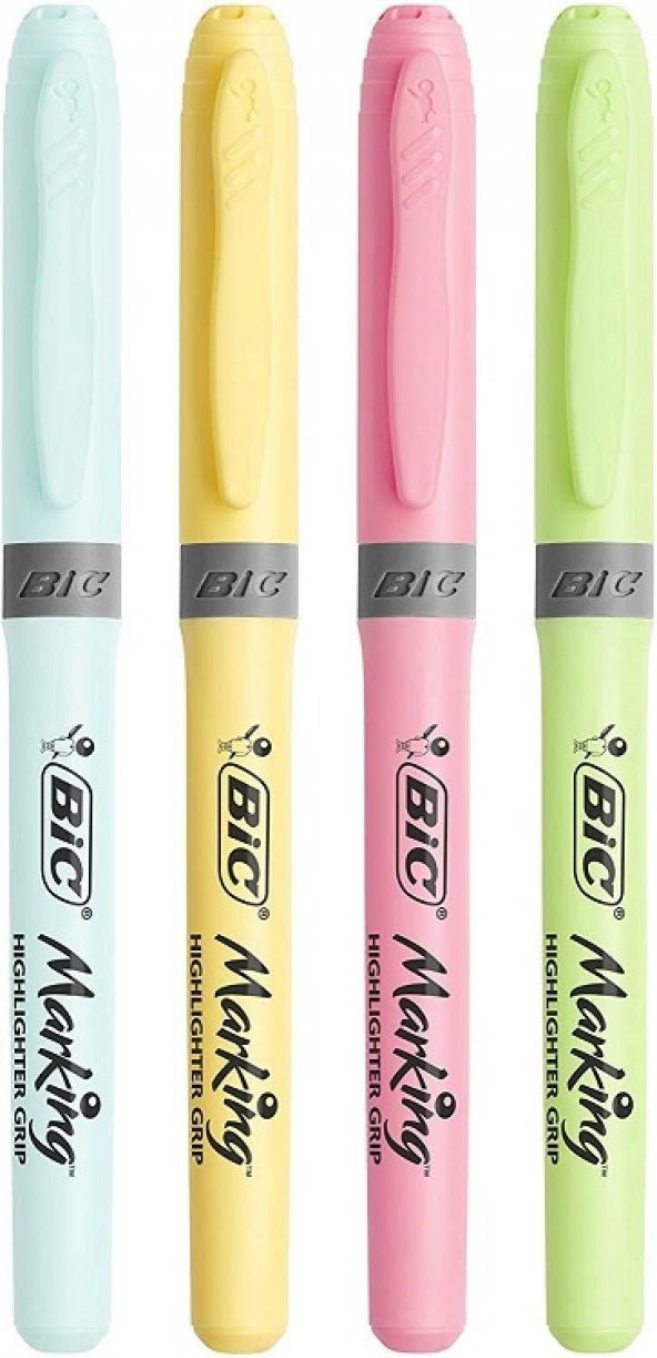 BIC FOSFORLU KALEM BRITE LINER SET GRİP PASTEL 4 LÜ 964859