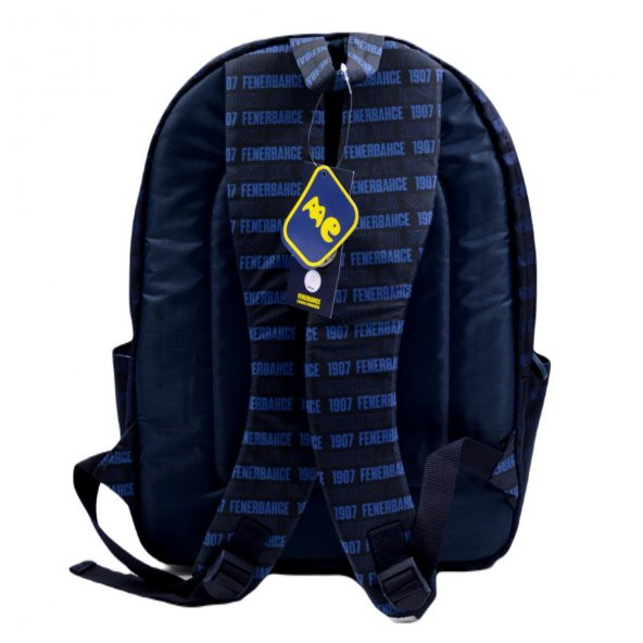 Me Çanta Fenerbahçe Çelenk Logo Detaylı File Garni Laptop Bölmeli Okul Sırt Çantası 3 Bölmeli (23722) - 4