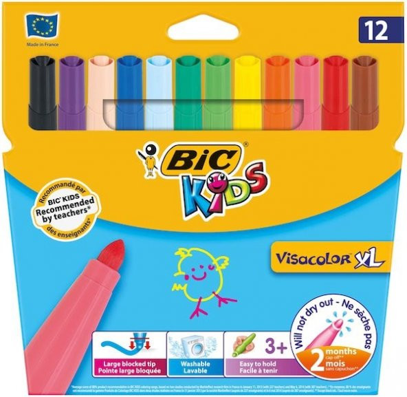 BIC KEÇELİ KALEM VİSA JUMBO 12 Lİ 829007-8922231