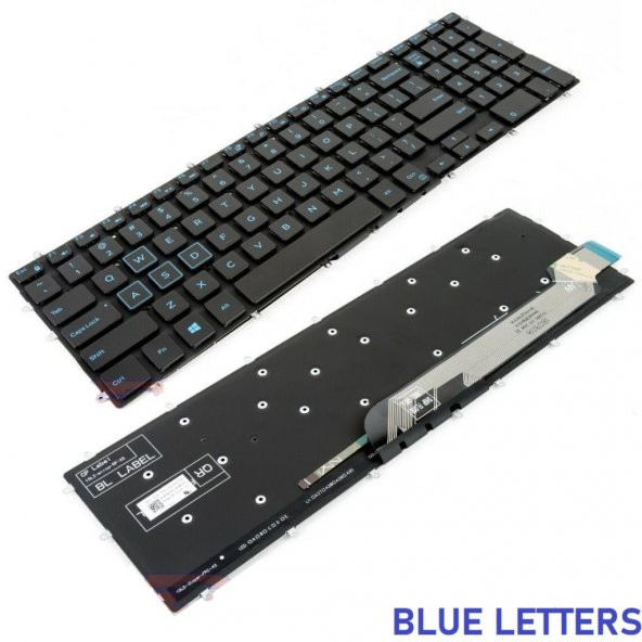Dell G3 3590 Notebook Klavye - Tuş Takımı / TR - Mavi (Işıklı)