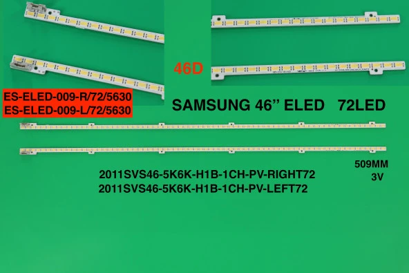 BM-5039 (2X72LED 51CM) SAMSUNG 46" B-594 RTL0593 LTJ460HN01-J, LTJ460HN01-V, LTA460HW03-J, LD460BGC-C1 ELED009