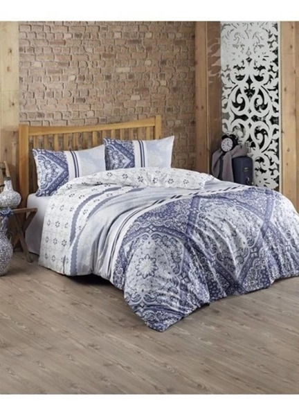 Kristal by Taç Ranforce Tek Kişilik Uyku Seti-Dilay Mavi