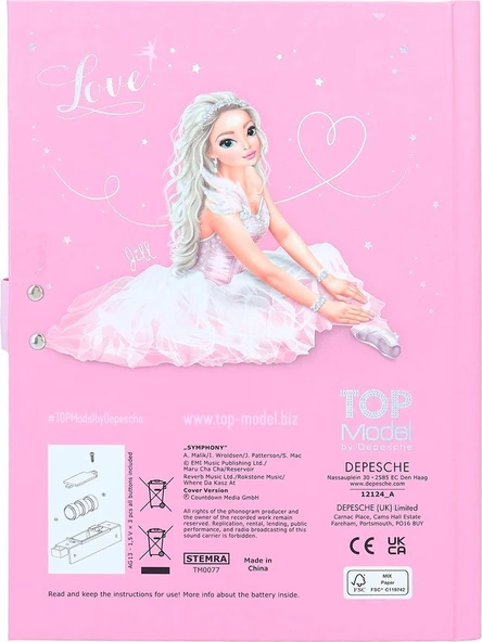 Top Model Kodlu Müzikli Gizli Günlük Bale - 2
