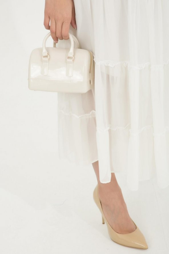 Kadın El Ve Omuz Çantası Küçük Boy Zincirli - Resim 5