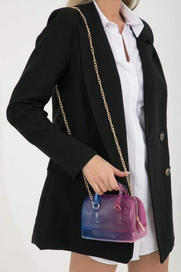 Kadın El Ve Omuz Çantası Küçük Boy Zincirli - 2