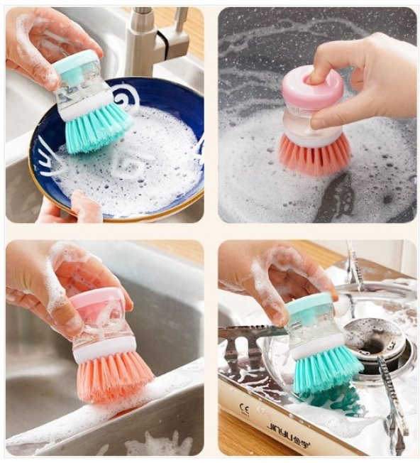 Deterjan Hazneli Bulaşık Yıkama Fırçası