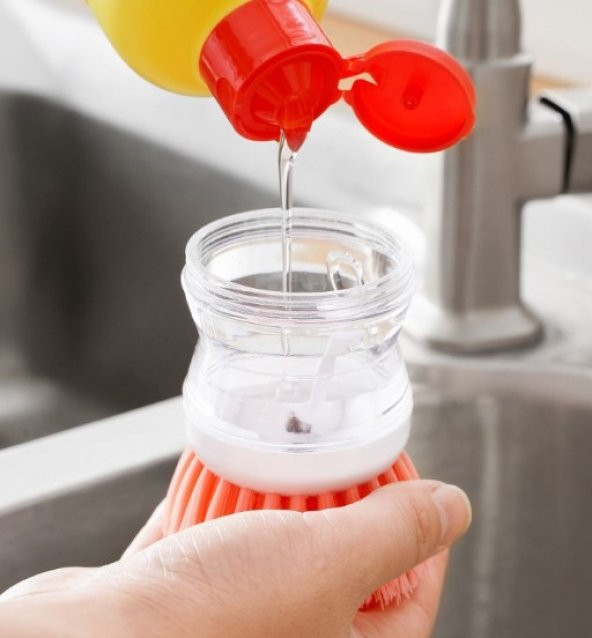 Deterjan Hazneli Bulaşık Yıkama Fırçası - 3