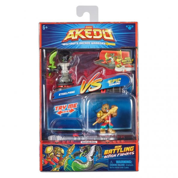 Akedo S2 2Li Paket AKE06000 Aksiyon Figür Steelfang vs Gokong - 2