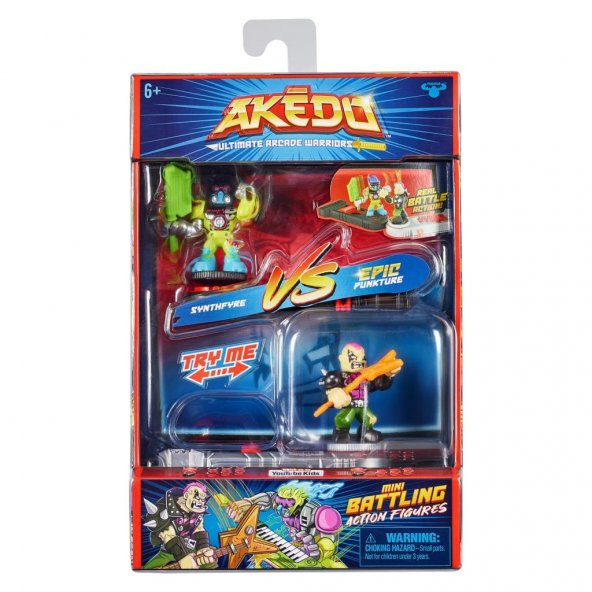 Akedo S2 2Li Paket AKE06000 Aksiyon Figür Synthfyre vs Punkture - 3