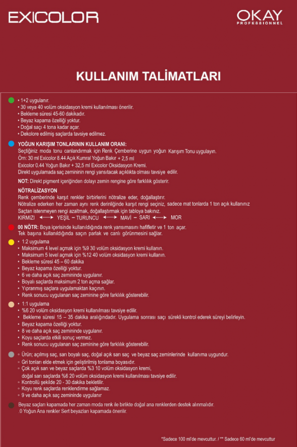 Exicolor Saç Boyası Tüp 60 Ml 8.37 Açık Bal Kumral - 6