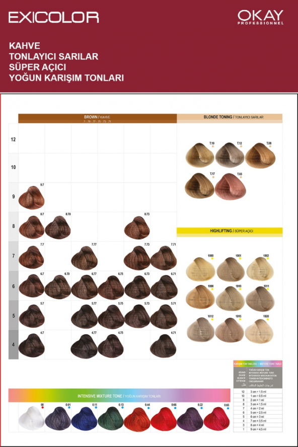 Exicolor Saç Boyası Tüp 60 Ml 5 Açık Kahve