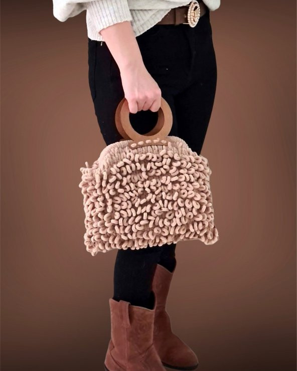 Zuviel Deco Gizli burslu el yapımı peluş çanta