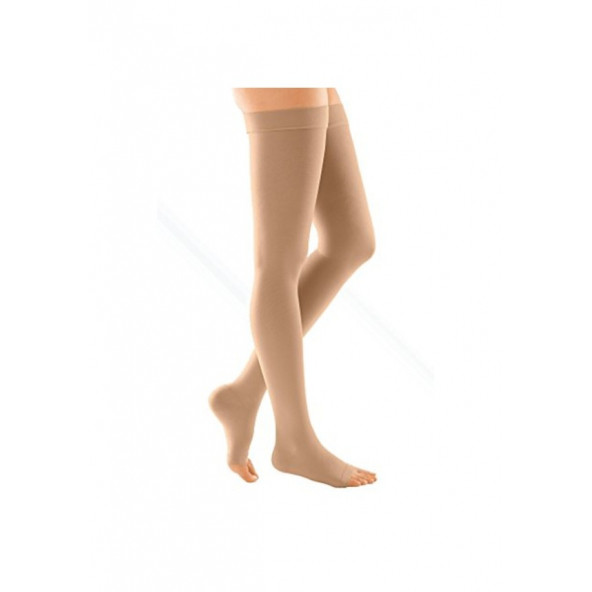 Medi Mediven Plus Diz Üstü Burnu Kapalı Varis Çorabı (CCL3)