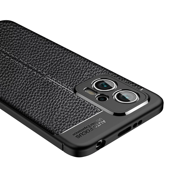 Xiaomi Poco X4 GT Kılıf Zore Niss Deri Desenli Silikon Kılıf - Resim 12