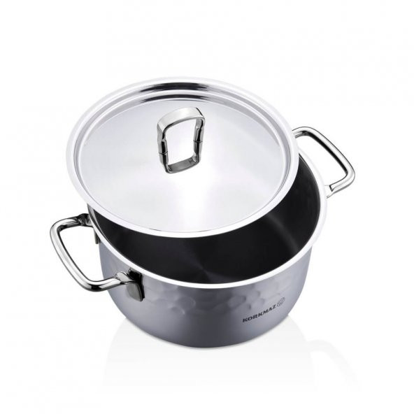 Korkmaz Erna 8 Parça Tencere Seti İnox A1963-1 - Resim 3