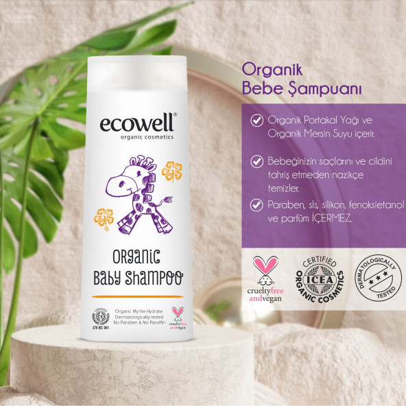 Ecowell Organik Bebe Şampuanı 300 Ml - 2