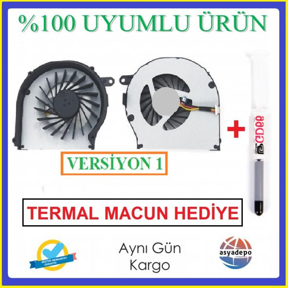 HP 606014-001 Fan Cpu işlemci Fanı VER.1