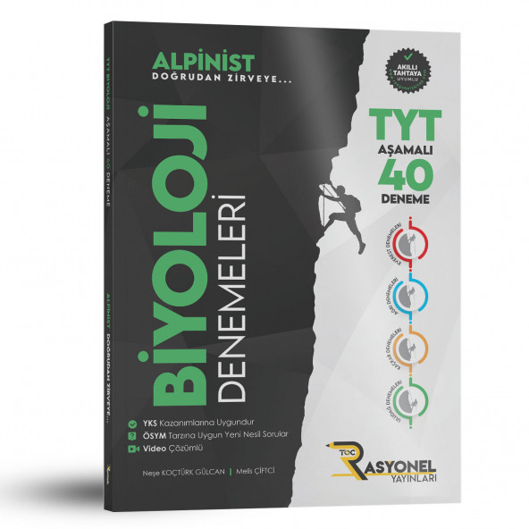 TYT Biyoloji 40'lı Deneme Seti (Alpinist Serisi)